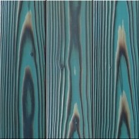 Доска для интерьера строганая хвоя обожженная брашированная тонированная 2506 Сейшельский синий