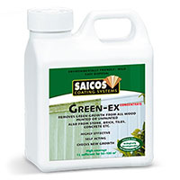 Saicos Grun-ex для удаления зеленого налета с древесных покрытий