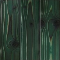 Доска для экстерьера строганая хвоя обожженная брашированная антисептированная тонированная 2610 Зеленая ель
