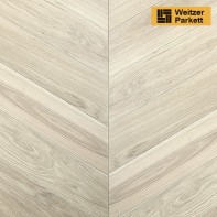 Французская елка из инженерной доски Weitzer Parkett WP 750 Дуб Чистый (Австрия) 60°