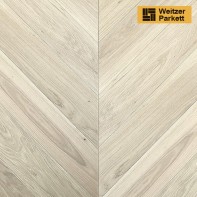Французская елка из инженерной доски Weitzer Parkett WP 750 Дуб Чистый (Австрия) 45°