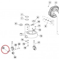Гайка DIN 980 M5 для шлифовальных машин «Flip» «Lagler»