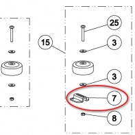 Держатель стенозащитного ролика для шлифовальных машин «Flip» «Lagler»