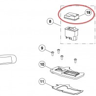 ПВХ-колпак с рамкой для выключателя для шлифовальных машин «Flip» «Lagler»