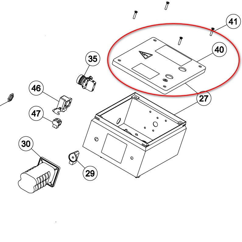 Крышка с уплотнителем для ленточных шлифовальных машин «Hummel» «Lagler»