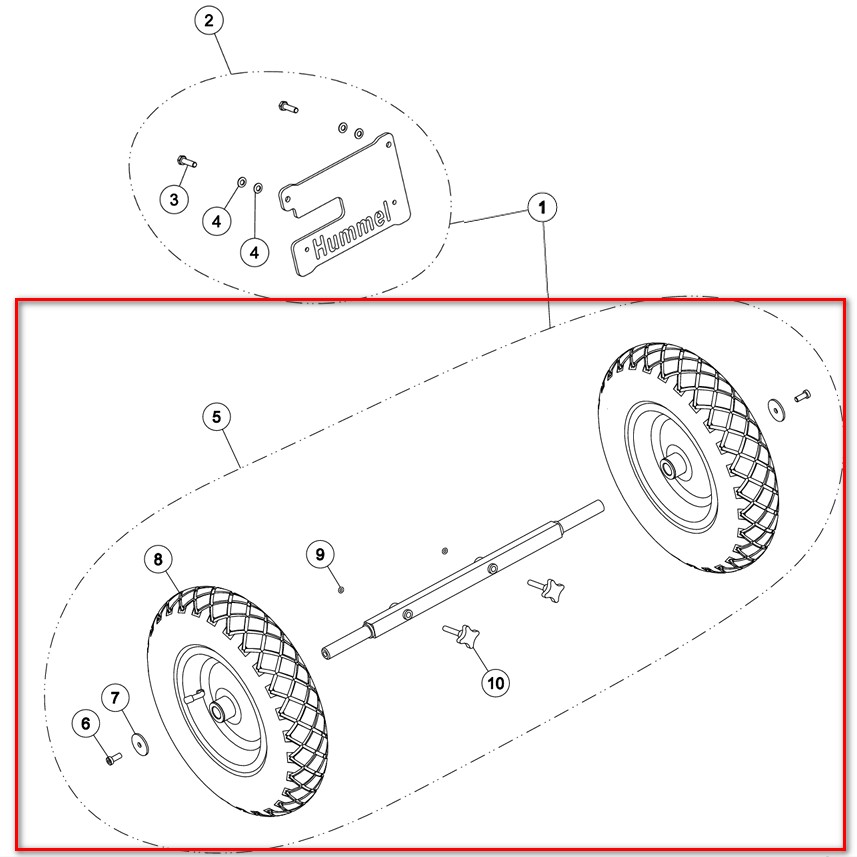 Колёсная база для ленточных шлифовальных машин «Hummel» «Lagler»