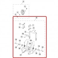 Крепление рукоятки, набор для переоборудования (с 2019 года производства) для шлифовальных машин «Single» «Lagler»