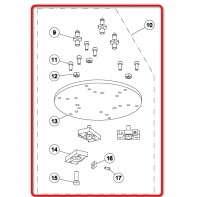 Фрезерная тарелка, в сборе для дисковых шлифовальных машин «Trio» «Lagler»