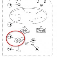 Держатель твердосплавных пластин для дисковых шлифовальных машин «Trio» «Lagler»