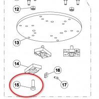 Специальный винт для настройки глубины фрезерования для дисковых шлифовальных машин «Trio» «Lagler»