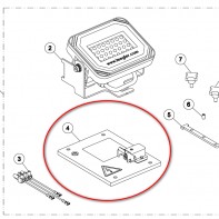 Крышка пускового ящика для светодиодного прожектора для дисковых шлифовальных машин «Trio» «Lagler»