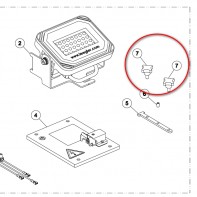 Винт с крестообразной рукояткой для дисковых шлифовальных машин «Trio» «Lagler»