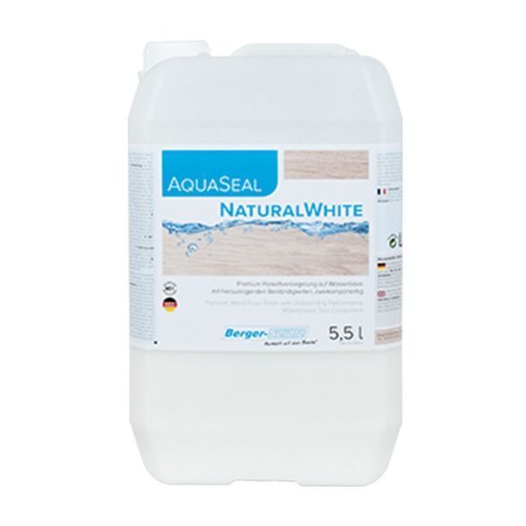 Двухкомпонентный лак для паркета на водной основе «Berger Aqua-Seal 2KPU NaturalWhite»