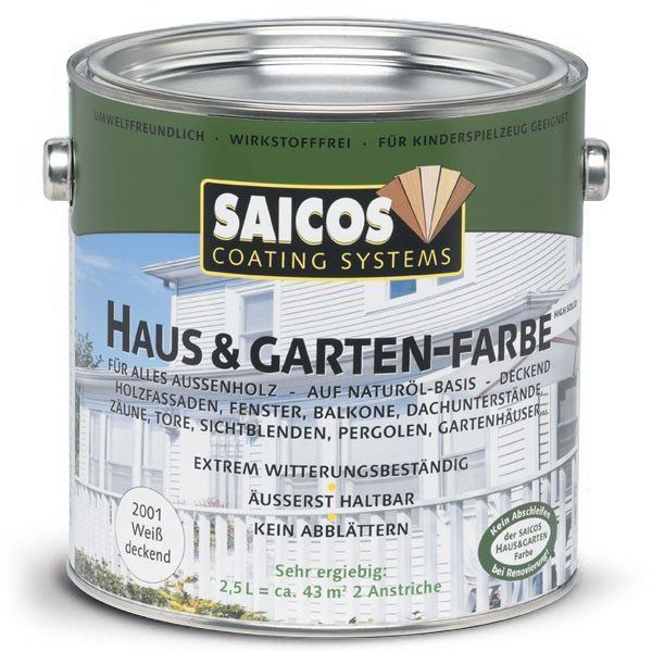 Краска для наружных и внутренних работ «SAICOS Haus&Garten-Farbe» 