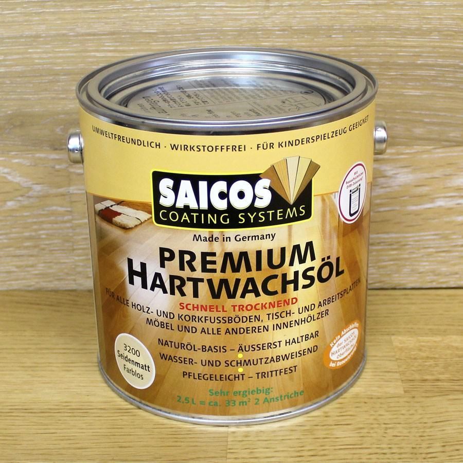 Масло воск для пола / паркета / дерева «Saicos Premium Hartwachsol» 