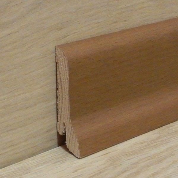 Шпонированный плинтус «Pedross» бук коричневый 95*15 мм  