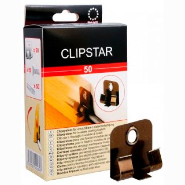 Крепежная система для монтажа шпонированного плинтуса «Clipstar» 